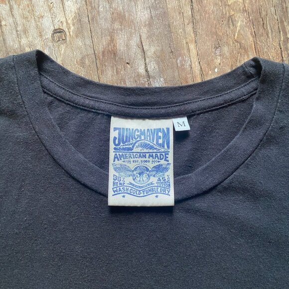 Jungmaven Silverlake Cropped Tee Black M - Picture 5 of 8